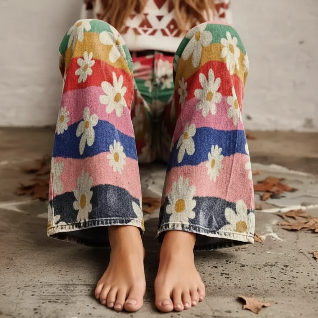 Monika™ - Boho Relaxed Floral Pants