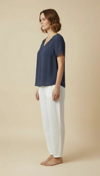 Vanya™ – Elegant V-neck Summer Top