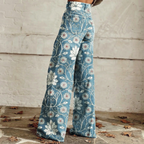 Viola™ - Boho Comfortable Wide-Leg Trousers