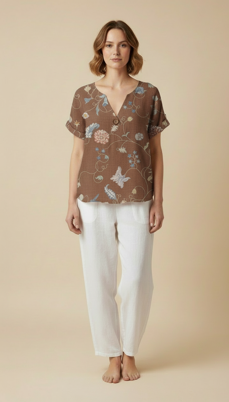 Ellie™ - Vintage Relaxed Blouse