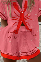 Pallina - Short Pink Summer Suit