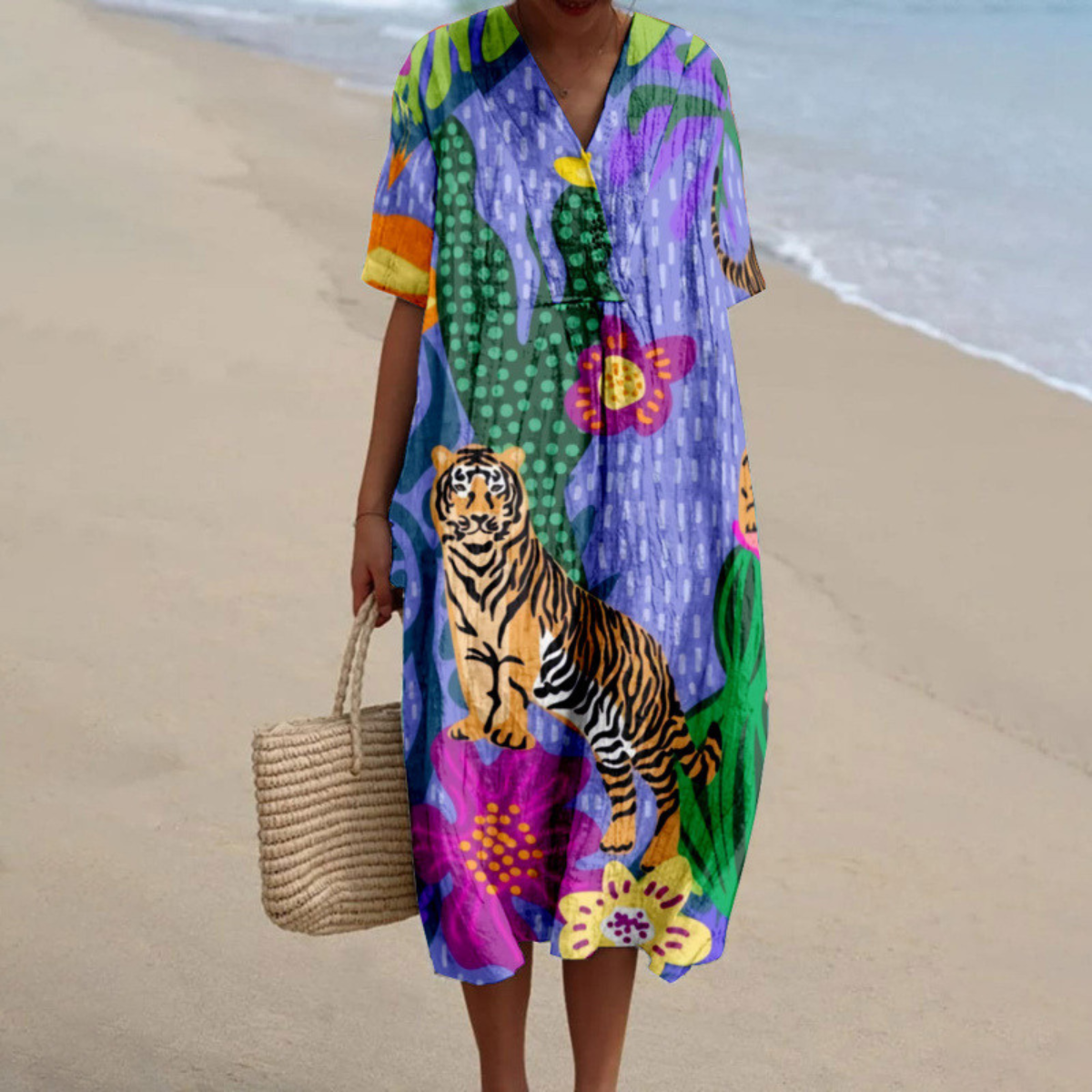 Mara™ | Animal Print Summer Dress