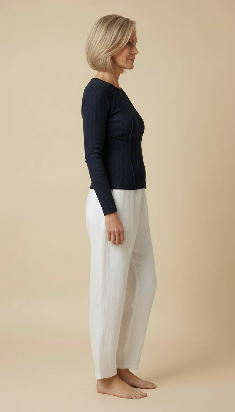 Alma™ – Long-sleeved Spring Top With Piping