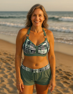 Janelle | High-Waisted Ribbed Bikini