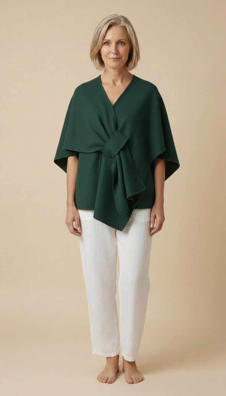 Amelia™ - Wool Wrap Cape Shawl