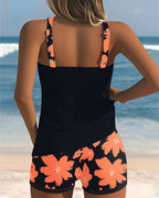 Judith | U-Neck Sleeveless Printed Tankini