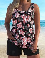 Clara | Floral Print Tankini Set