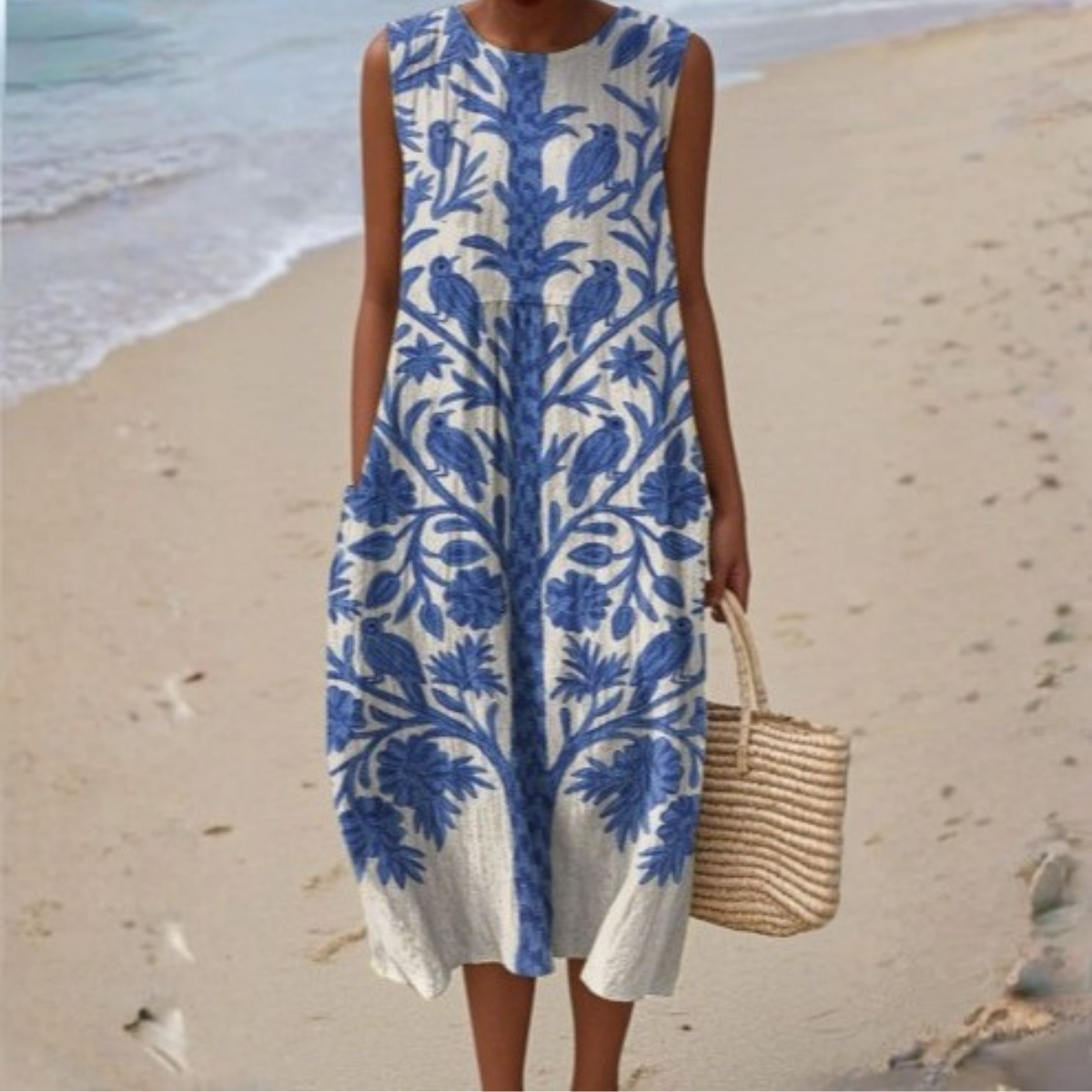 Matilda™ | Coastal Sleeveless Summer Dress