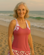 Lynne | Floral Print Two-Piece Swim Set