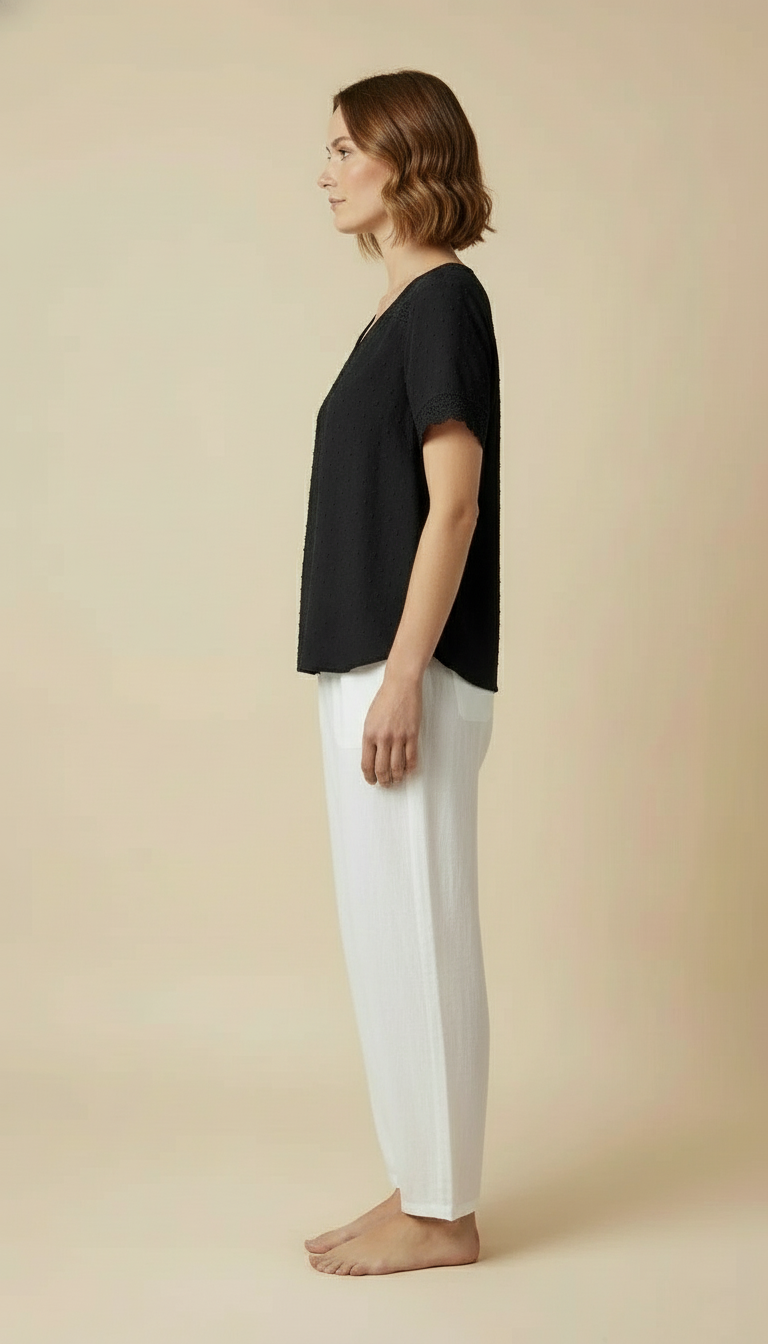 Vanya™ – Elegant V-neck Summer Top