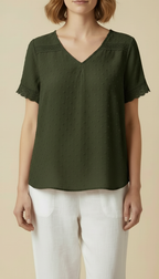 Vanya™ – Elegant V-neck Summer Top