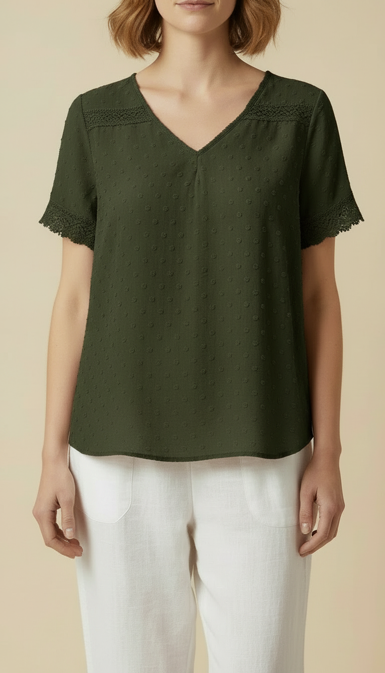 Vanya™ – Elegant V-neck Summer Top