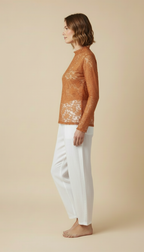 Amaris™ Sheer Embroidered Lace Top