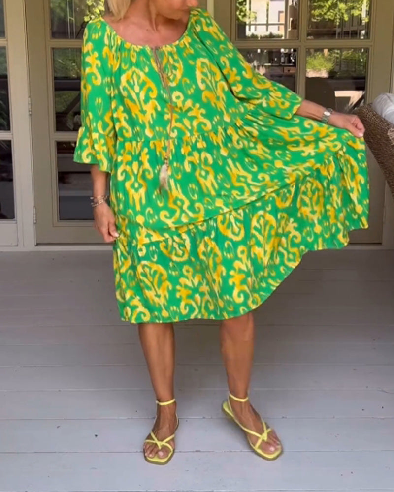 Coralie | Soft Relaxed Print Dress