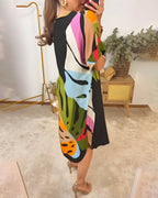 Wynne | Abstract Pattern Dress