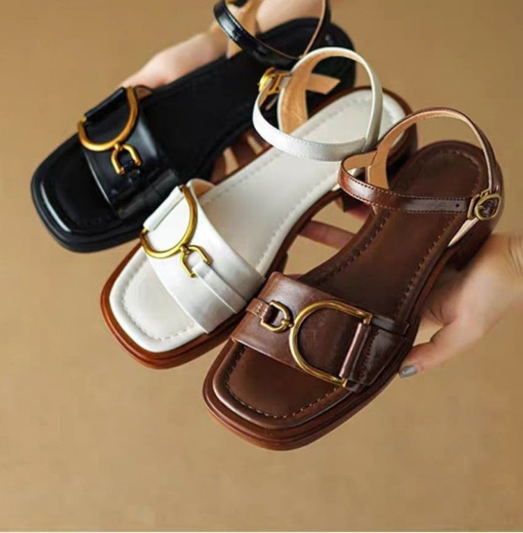 Marie™ Retro Buckle Sandals
