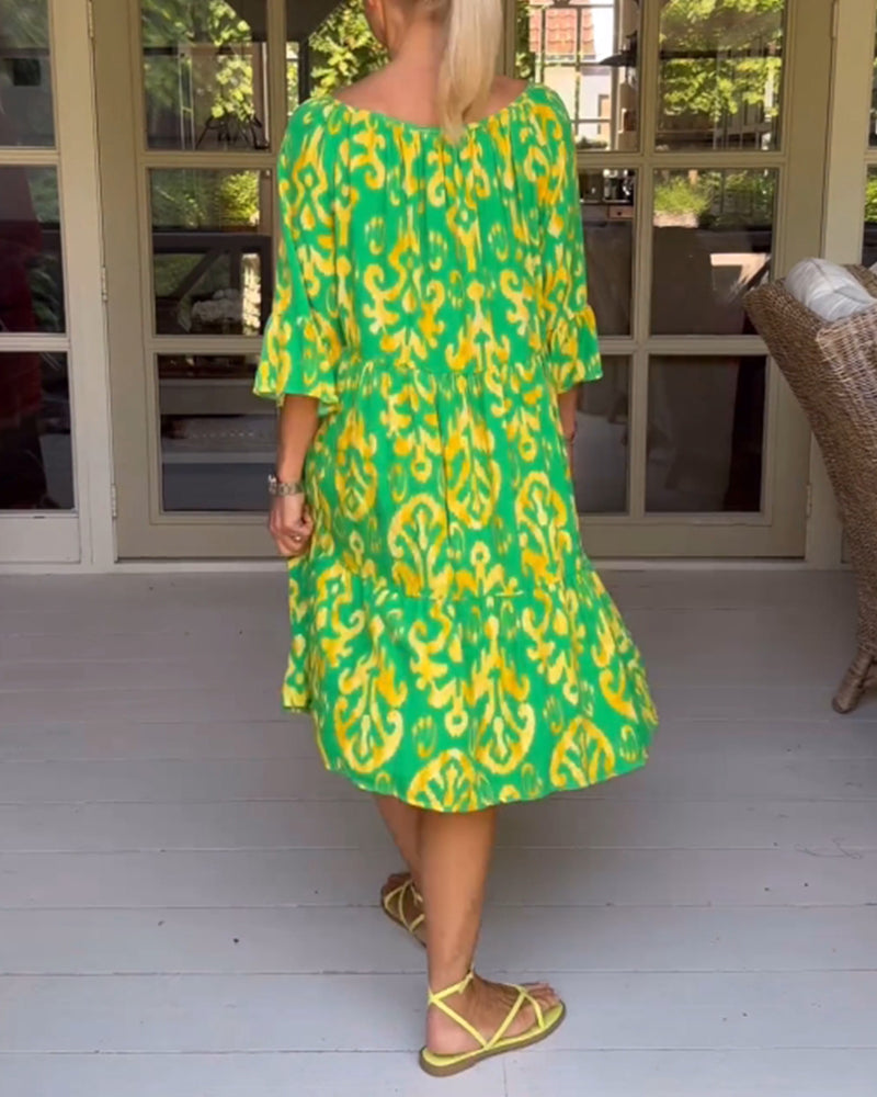 Coralie | Soft Relaxed Print Dress