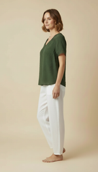 Vanya™ – Elegant V-neck Summer Top