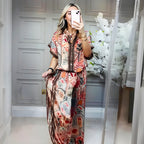 Sasha™ – Women’s Printed Top & Wide-Leg Pants 2-Piece Set