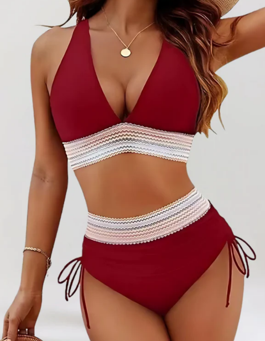 Frances | High-Waisted Bikini Set with Tummy Control