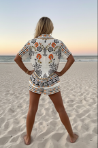 Irella – Short Summer Suit in Floral Pattern