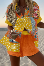 Norellia – Short Summer Jumpsuit with Dots