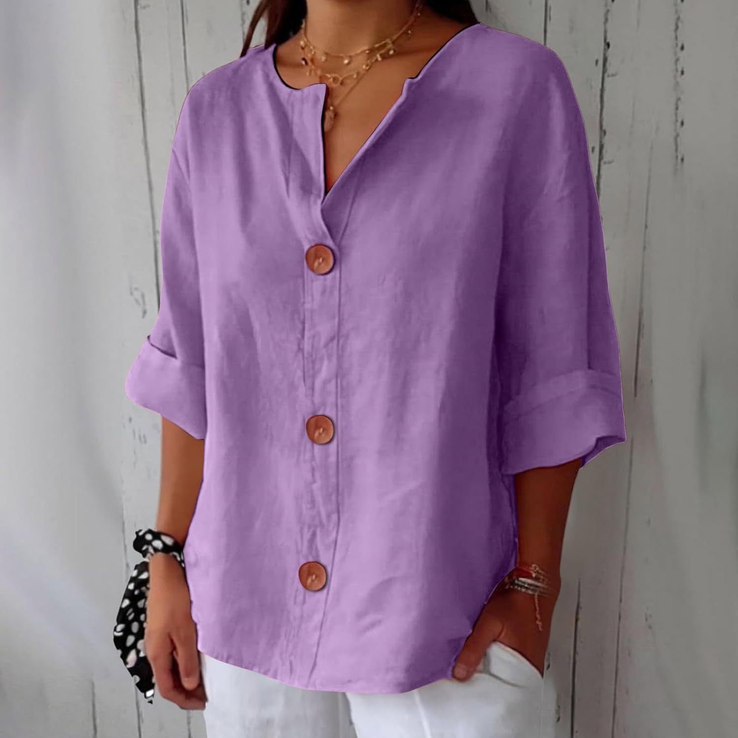 Noora™ Relaxed Linen Blouse