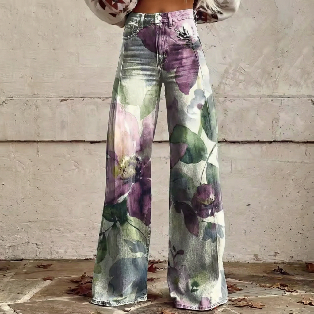 Noemi™ - High-Waist Boho Pattern Pants