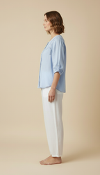 Virelle™ - Elegant Relaxed Cotton Summer Blouse