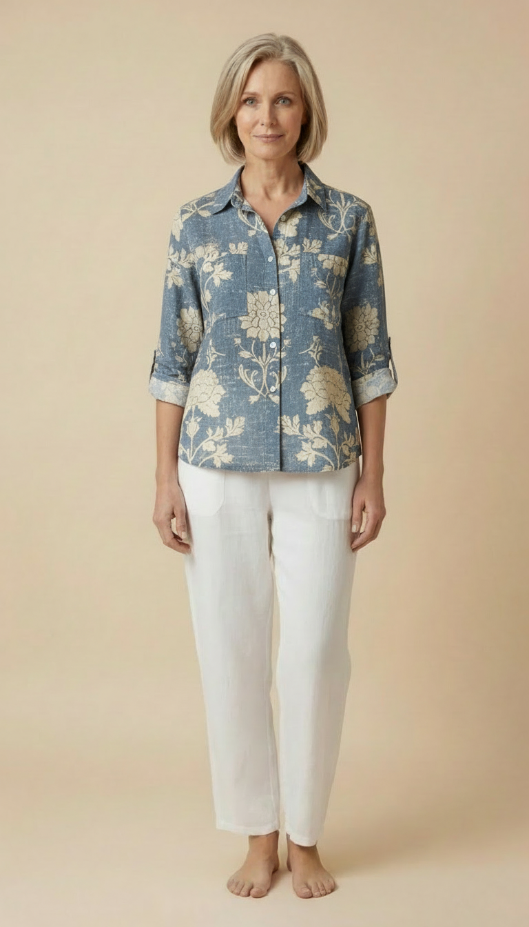 Monera™ - Vintage Printed Spring Blouse