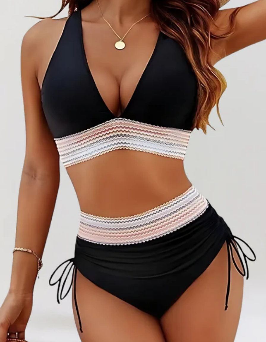 Frances | High-Waisted Bikini Set with Tummy Control