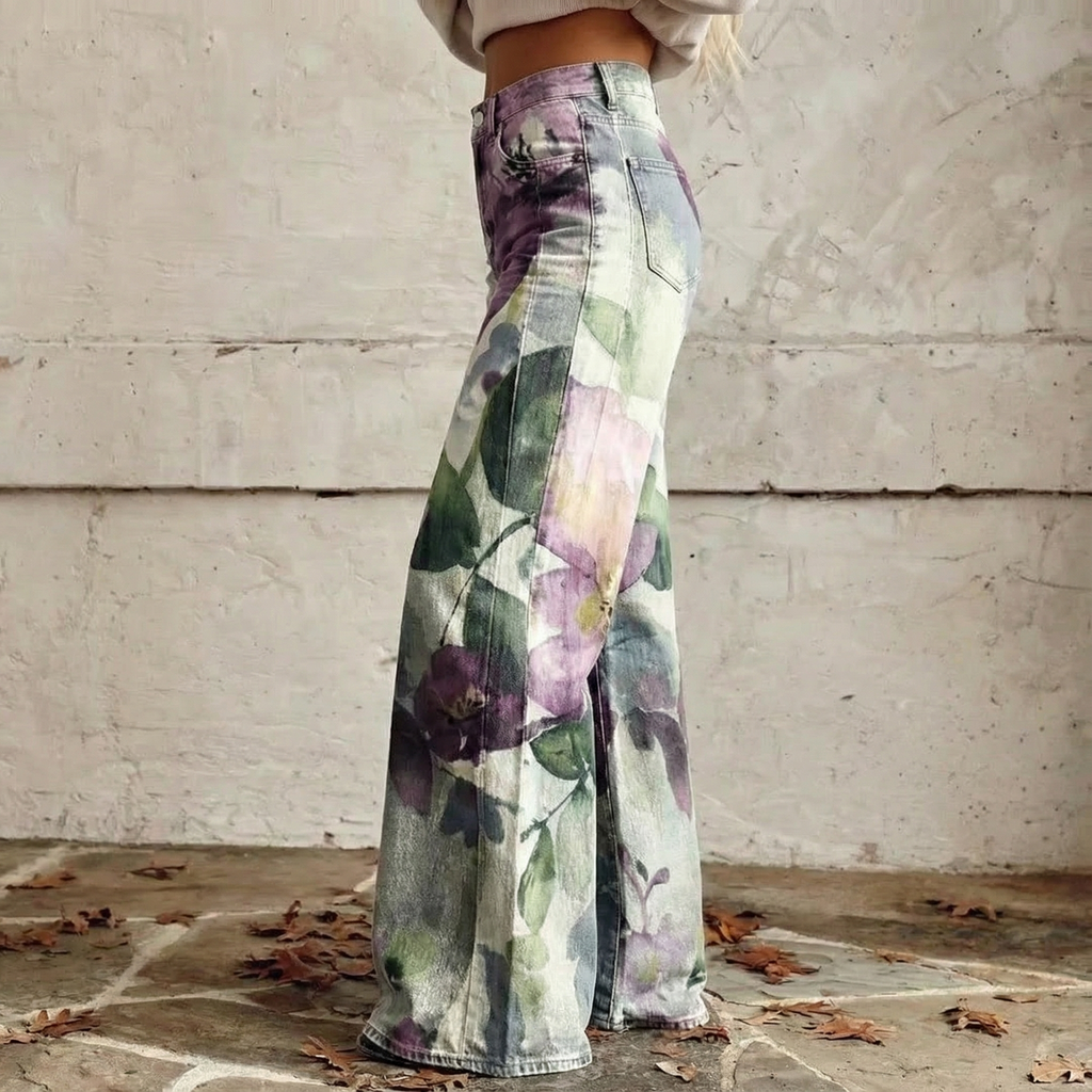 Noemi™ - High-Waist Boho Pattern Pants