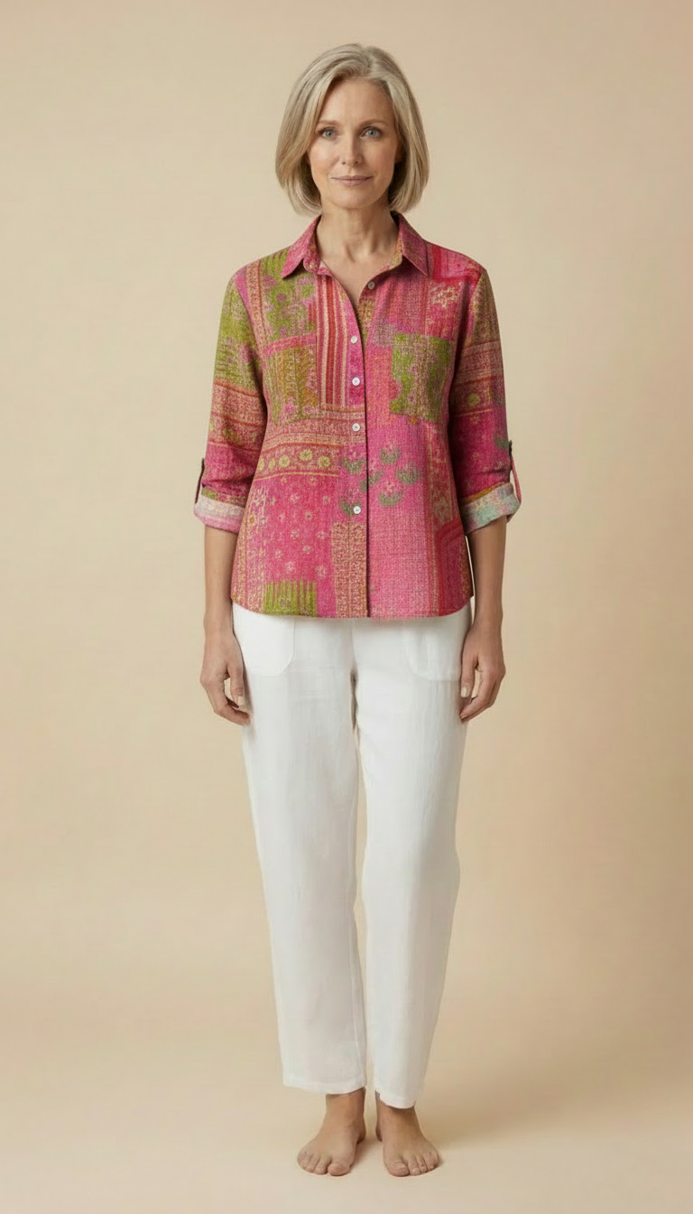 Monera™ - Vintage Printed Spring Blouse