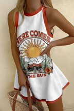 Khalira Linen Mini Dress