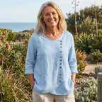 Alva™ –  Relaxed Asymmetrical Blouse