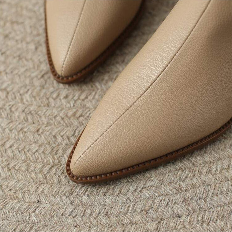 Marveira™ Pointed-Toe Vegan Ankle Boots