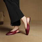 Juliet™ Genuine Leather Slingback Flats