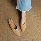 Juliet™ Genuine Leather Slingback Flats
