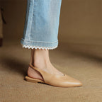 Juliet™ Genuine Leather Slingback Flats