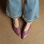 Juliet™ Genuine Leather Slingback Flats