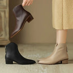 Marveira™ Pointed-Toe Vegan Ankle Boots
