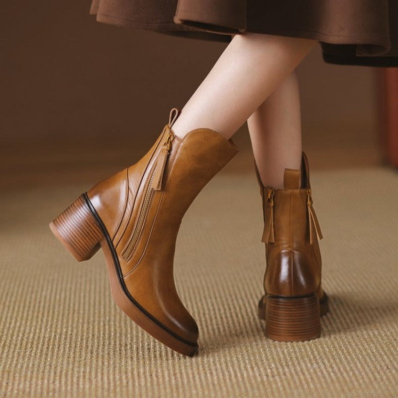Ardellia™ Zip-Detail Block Heel Boots