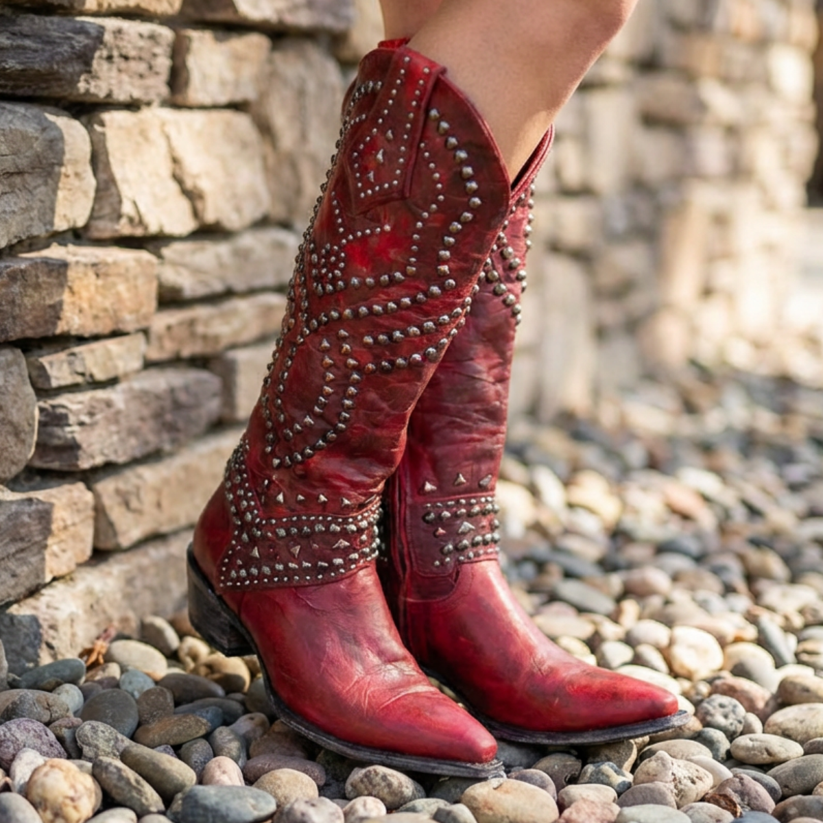 Monroe Western Knee-High Boots