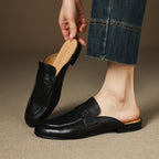 Laverne™ Classic Leather Mule Loafers