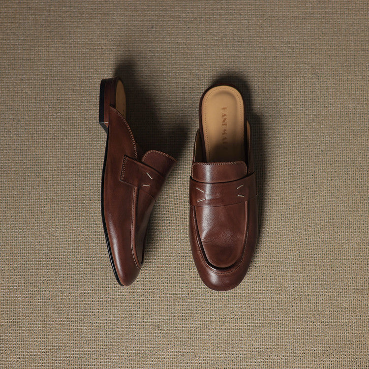 Laverne™ Classic Leather Mule Loafers
