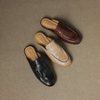 Laverne™ Classic Leather Mule Loafers