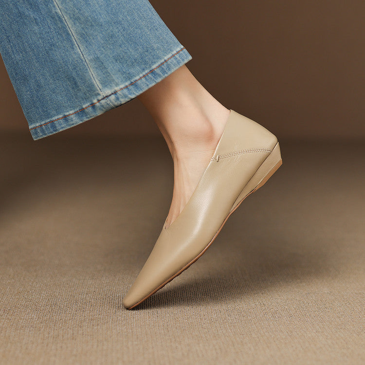 Emor™ Genuine Leather Flats