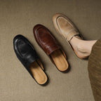Laverne™ Classic Leather Mule Loafers
