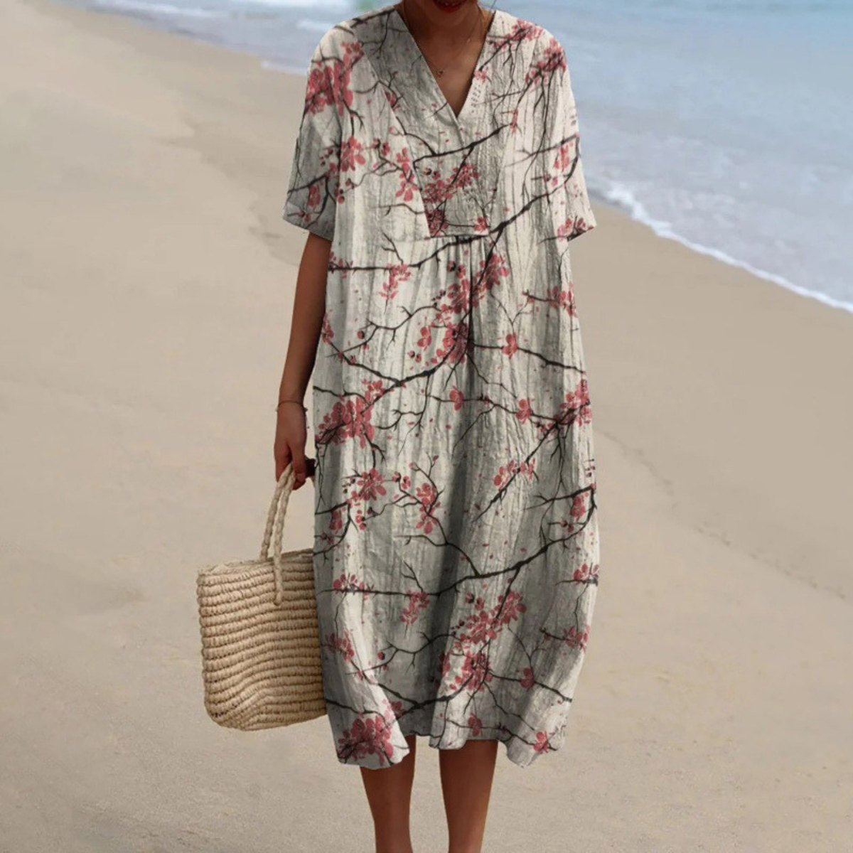 Sienna™ | Floral Relaxed Midi Dress