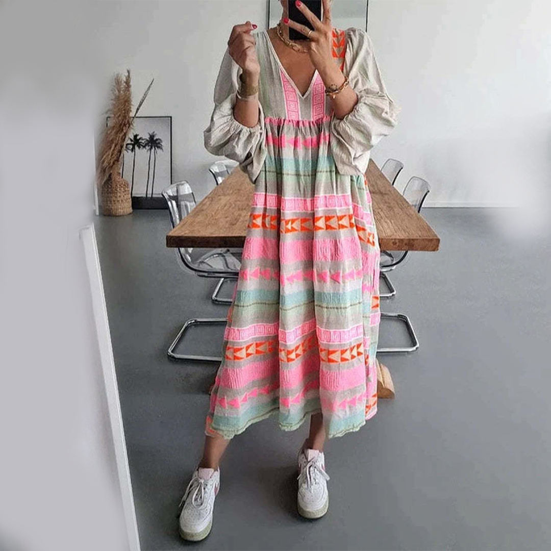 Annalise | Comfortable Boho Midi Dress